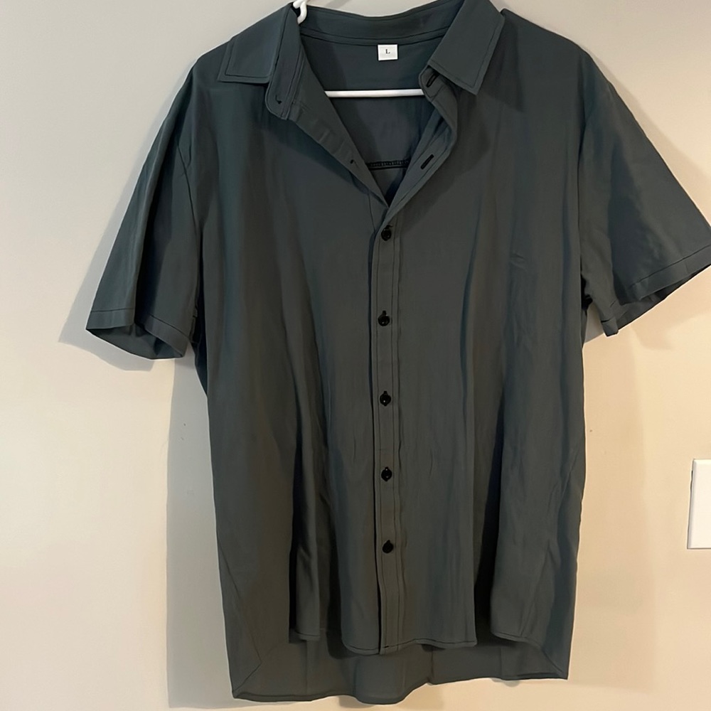 Linen beach button down